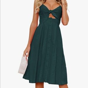 Tie Front Midi Dress